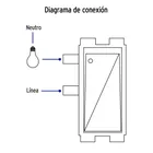 Placa armada 3 interruptores sencillos,marfil,línea Italiana 4