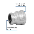 Reducción campana acero galvanizado 1-1/4' x 1', FOSET 2