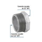 Reducción bushing acero galvanizado 1-1/2 x 1/2', FOSET 2