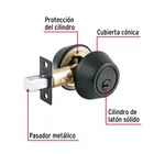 Cerrojo llave-llave negro, llave puntos, HERMEX 2