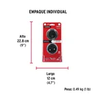 Cerrojo llave-llave negro, llave puntos, HERMEX 7