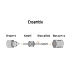 Brocasierra diamante 1-1/8' borde segmentado, TRUPER 3