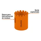 Brocasierra diamante 1-1/2' borde segmentado, TRUPER 2