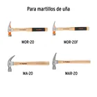 Mango p/martillos de uña MOR-20, MOR-20F, MA-20 y MAR-20 13' 3
