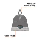 Azadón oreja y martillo No. 3 de 3.3 lb, sin mango, TRUPER 2