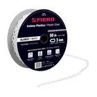 Metro de cadena de 3 mm de plástico blanca, carrete de 50 m 1