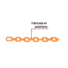 Metro de cadena de 3 mm de plástico naranja, carrete de 50 m 2