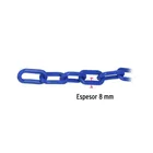 Metro de cadena de 8 mm de plástico azul, carrete de 25 m 3
