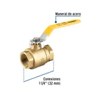 Válvula de esfera para gas, roscable, 1-1/4', alta presión 2