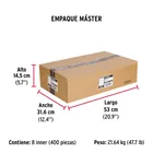 Caja con 50 taquetes arpón de 3/8' x 3-3/4', FIERO 6