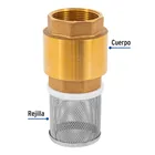 Pichancha con rejilla acero inoxidable 1-1/2', FOSET 2