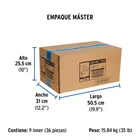 Válvula esfera de PVC 1-1/2' roscable, FOSET 4