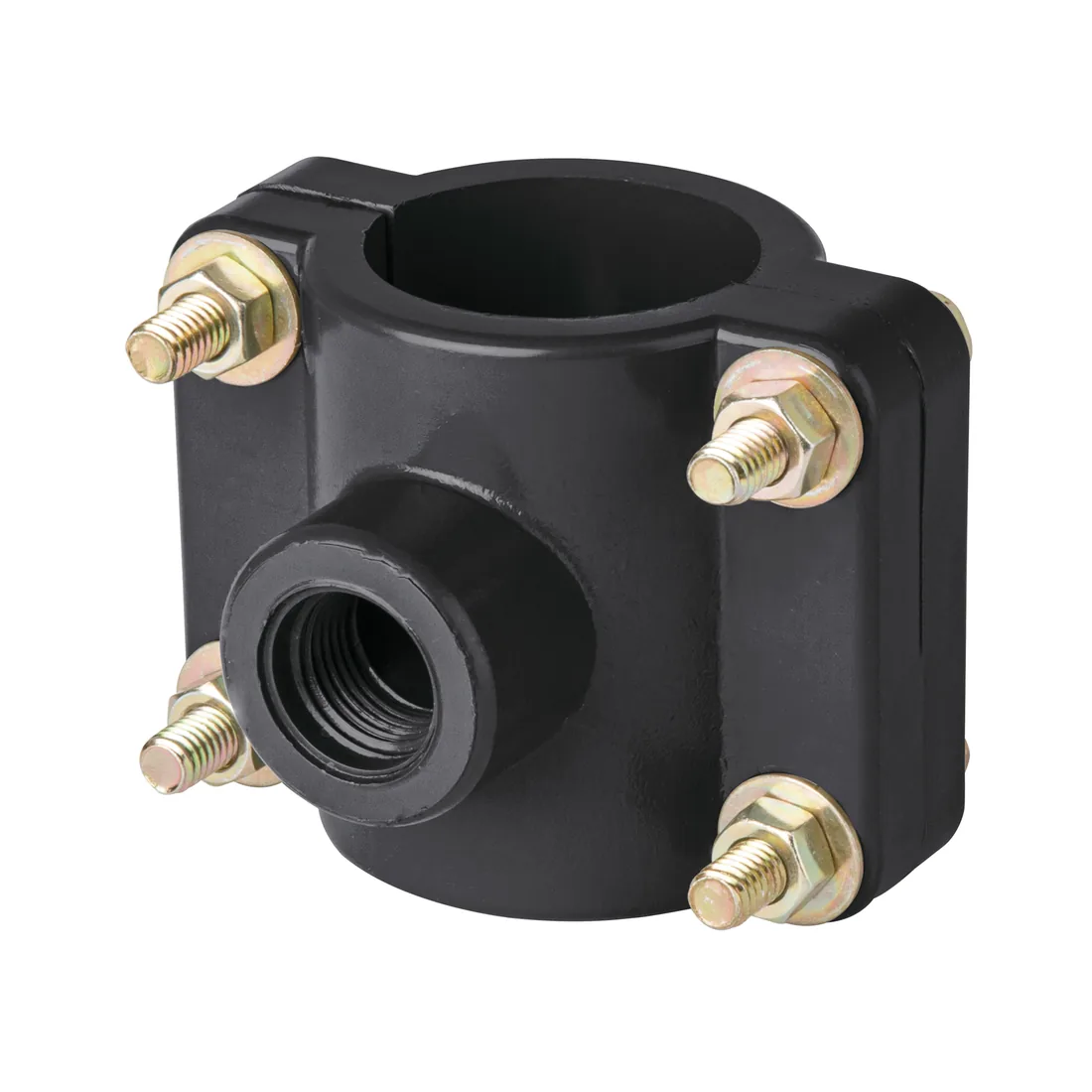 Abrazadera para toma domiciliaria PP 1-1/2' x 1/2', FOSET