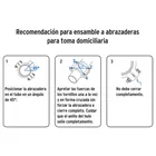 Abrazadera para toma domiciliaria PP 1-1/2' x 1/2', FOSET 6