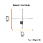 Llave de cruz 18', bocas 17, 19, 22 mm y 13/16', TRUPER 4