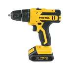 Taladro/destornillador 3/8', 12V, 1 batería 2Ah, PRETUL 1