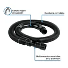 Manguera reforzada con multiconector, desagüe lavadora, 1.5m 2