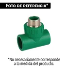 Tee macho de PPR 3/4' con inserto metálico, FOSET 1