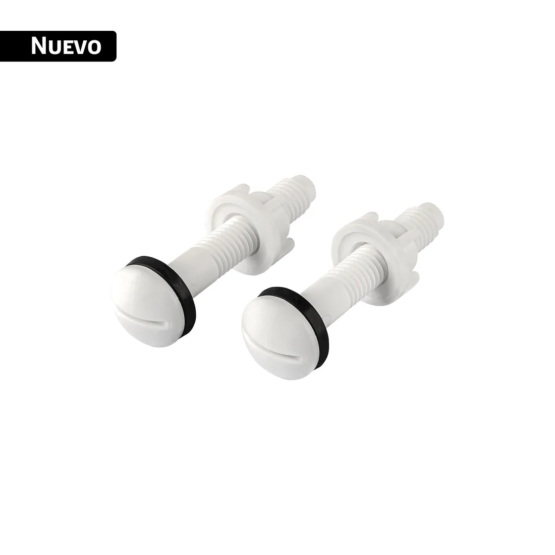 Bolsa con 2 tornillos plásticos 5/16' x 65 mm para WC, FOSET