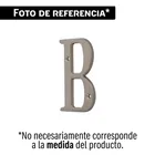 Letra B de latón sólido 4', níquel satín, HERMEX 1
