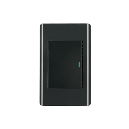Placa armada negra 1 interruptor 3 módulos, Lisboa, VOLTECK