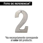 Número 2 de latón sólido 4', níquel satín, HERMEX 1