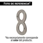 Número 8 de latón sólido 4', níquel satín, HERMEX 1