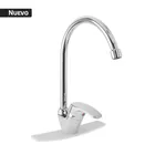 Monomando para fregadero, ABS, cuello curvo, BASIC 1