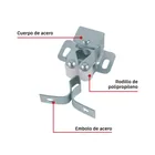 Broche perico galvanizado, HERMEX 2