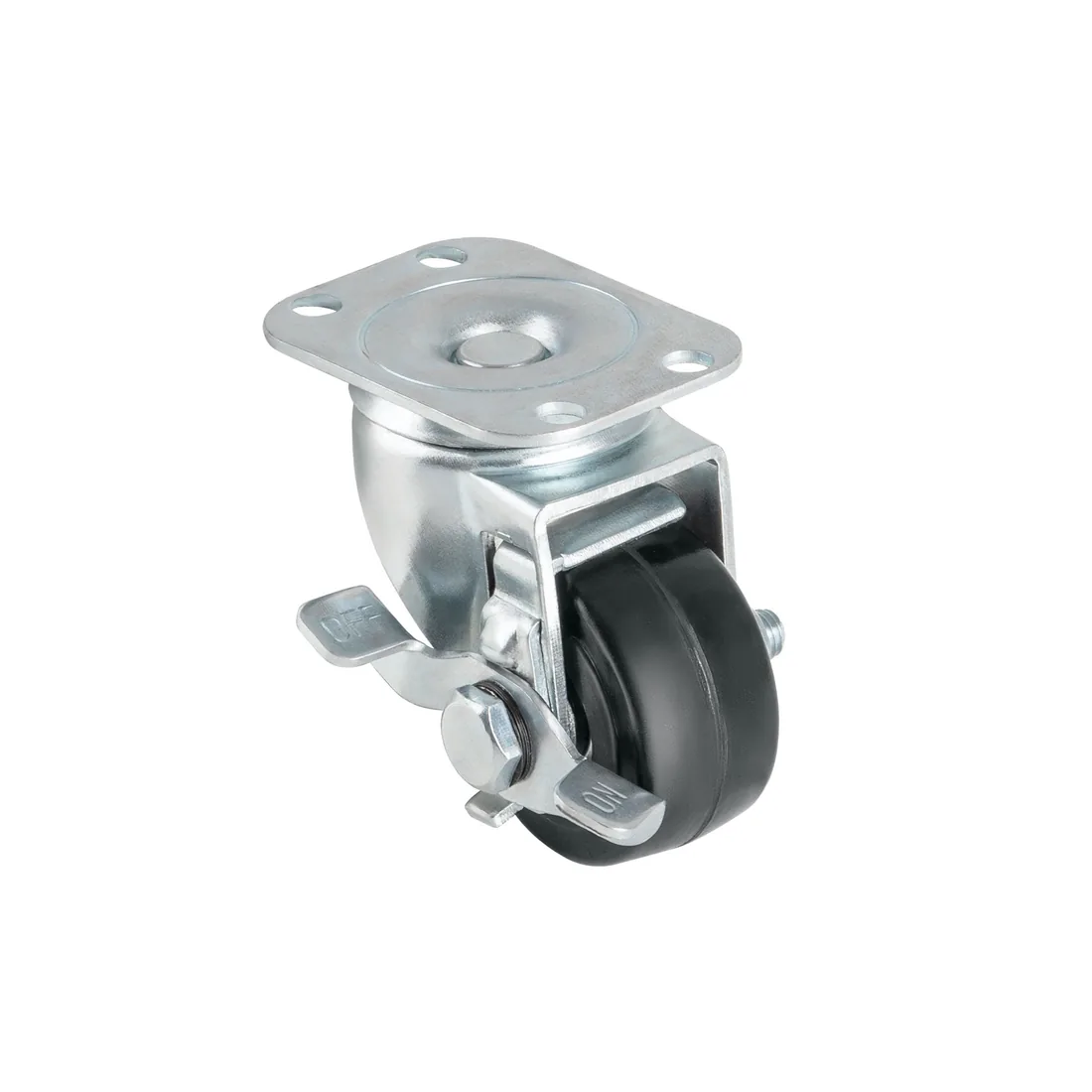 Rodaja hule 2', placa giratoria con freno, balero, 40kg