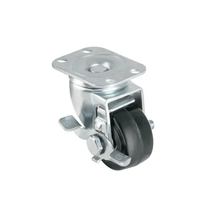 Rodaja hule 2', placa giratoria con freno, balero, 40kg