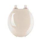 Asiento redondo para WC,cierre lento, abierto, hueso,ELEMENT 1