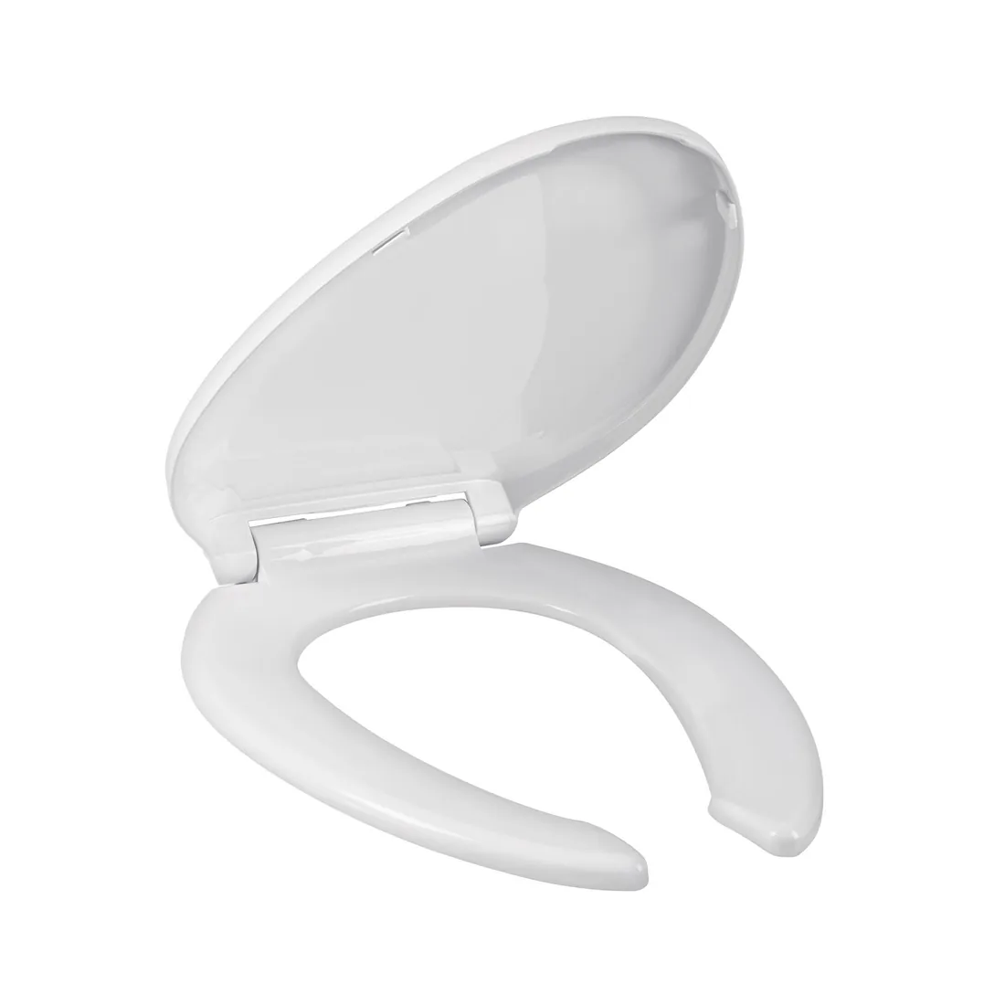 Asiento alargado para WC,cierre lento,abierto,blanco,ELEMENT