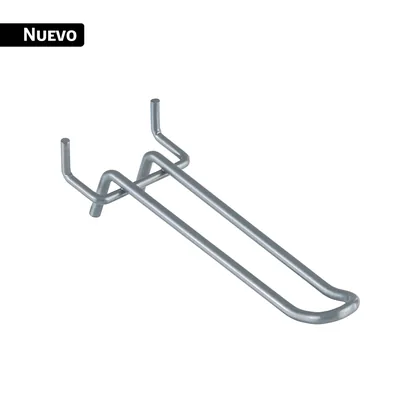 Gancho doble de 4' para perfocel y panel ranurado, TRUPER