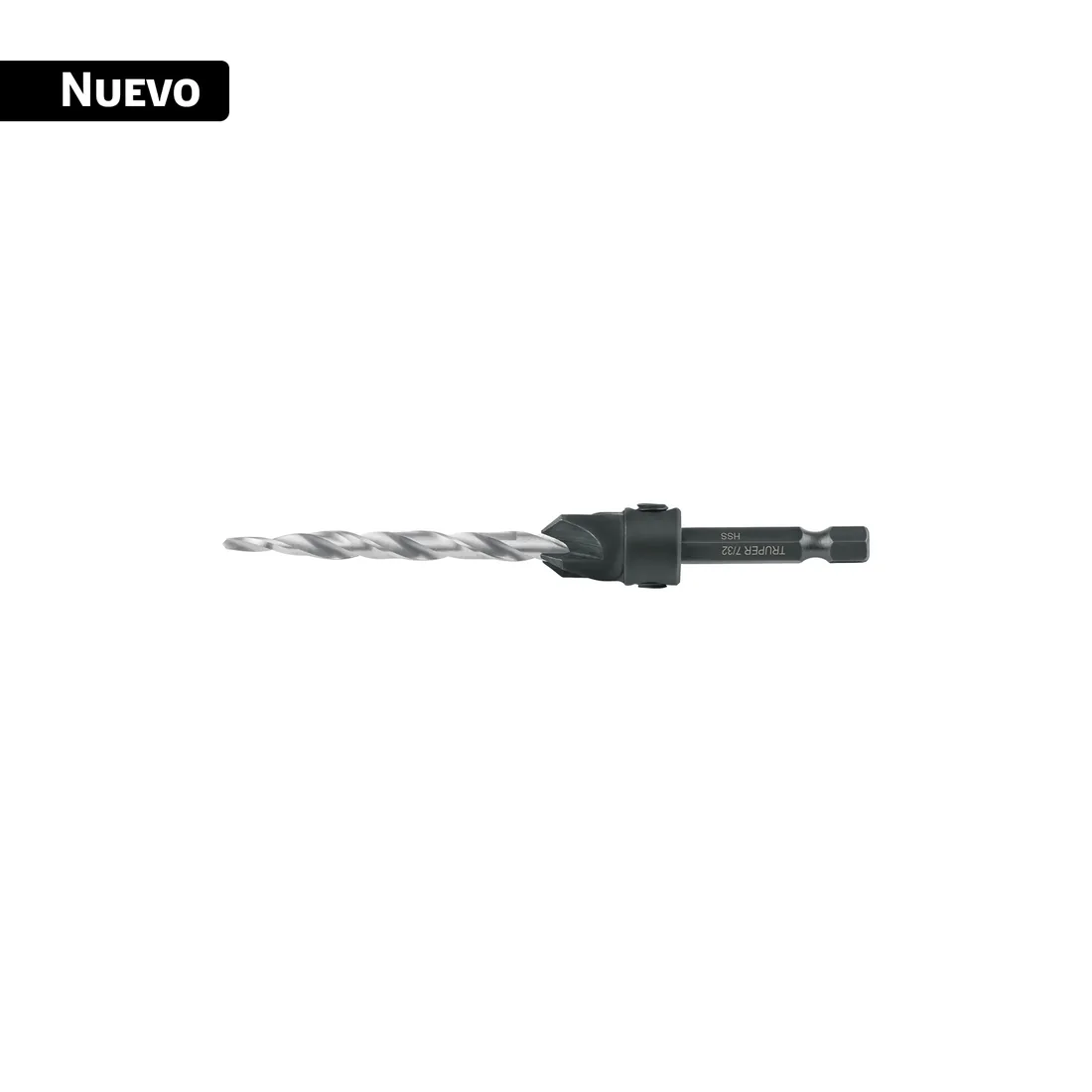 Broca avellanadora #12 para madera, 7/32', TRUPER
