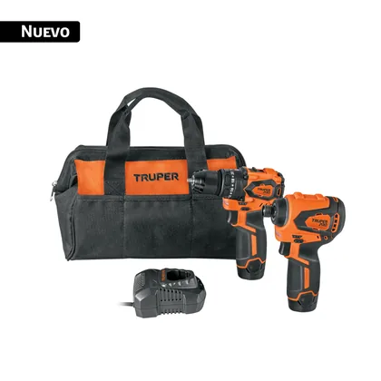 Combo rotomartillo/dest + dest/impacto, 12V TRUPER PRO