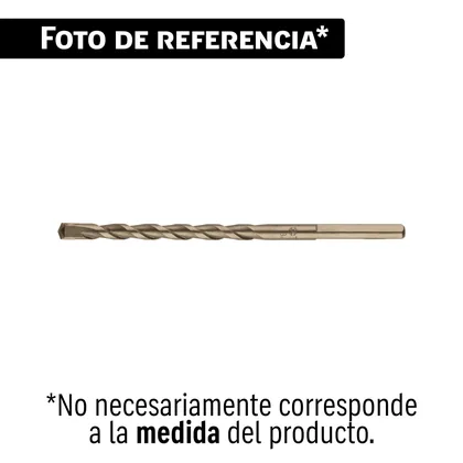 Broca para concreto de 1/4 x 12' en blíster, TRUPER