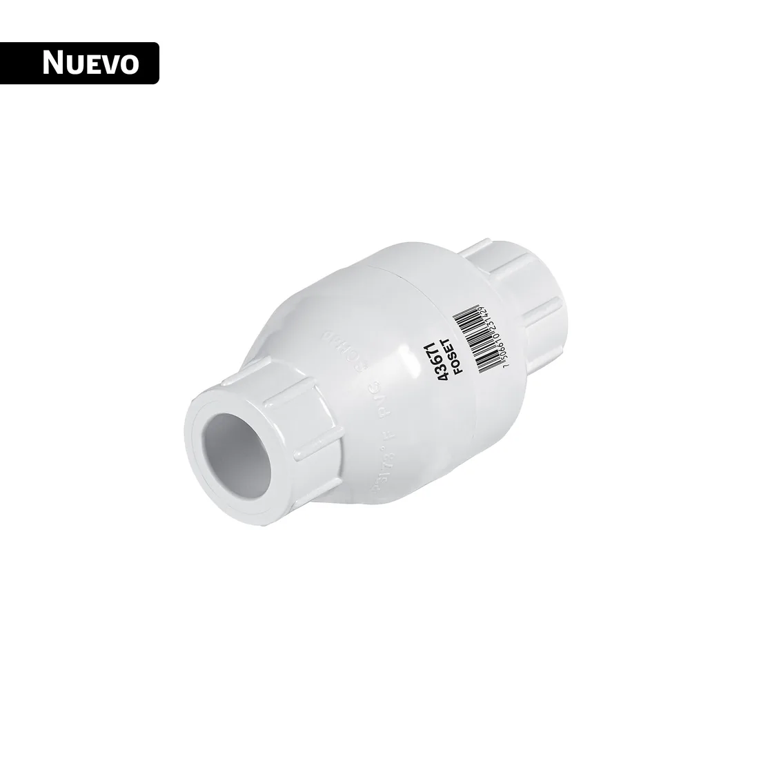 Válvula check de PVC 1/2' para cementar, FOSET
