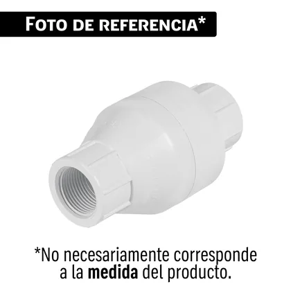 Válvula check de PVC 1' roscable, FOSET