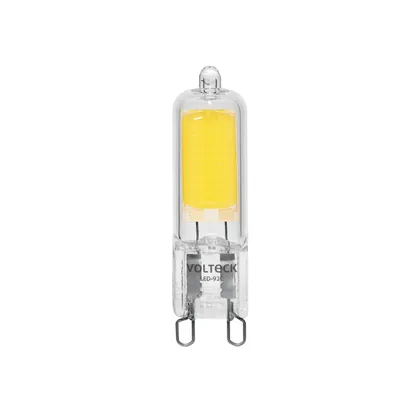 Foco LED 2 W, tipo ampolleta, 2700K luz ámbar, G9, VOLTECK