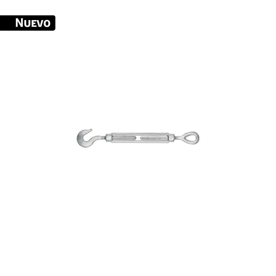 Tensor de acero forjado 5/16x4-1/2' ojo-gancho, galvanizado