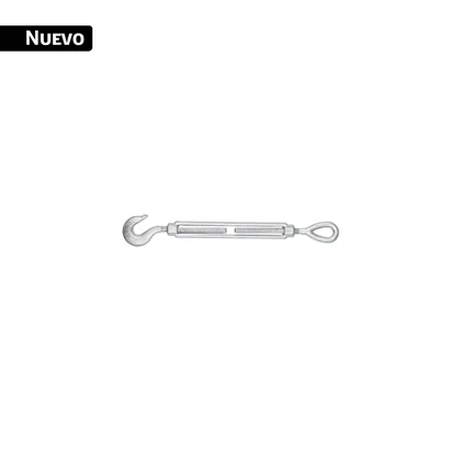 Tensor de acero forjado 3/8x6' ojo-gancho, galvanizado FIERO