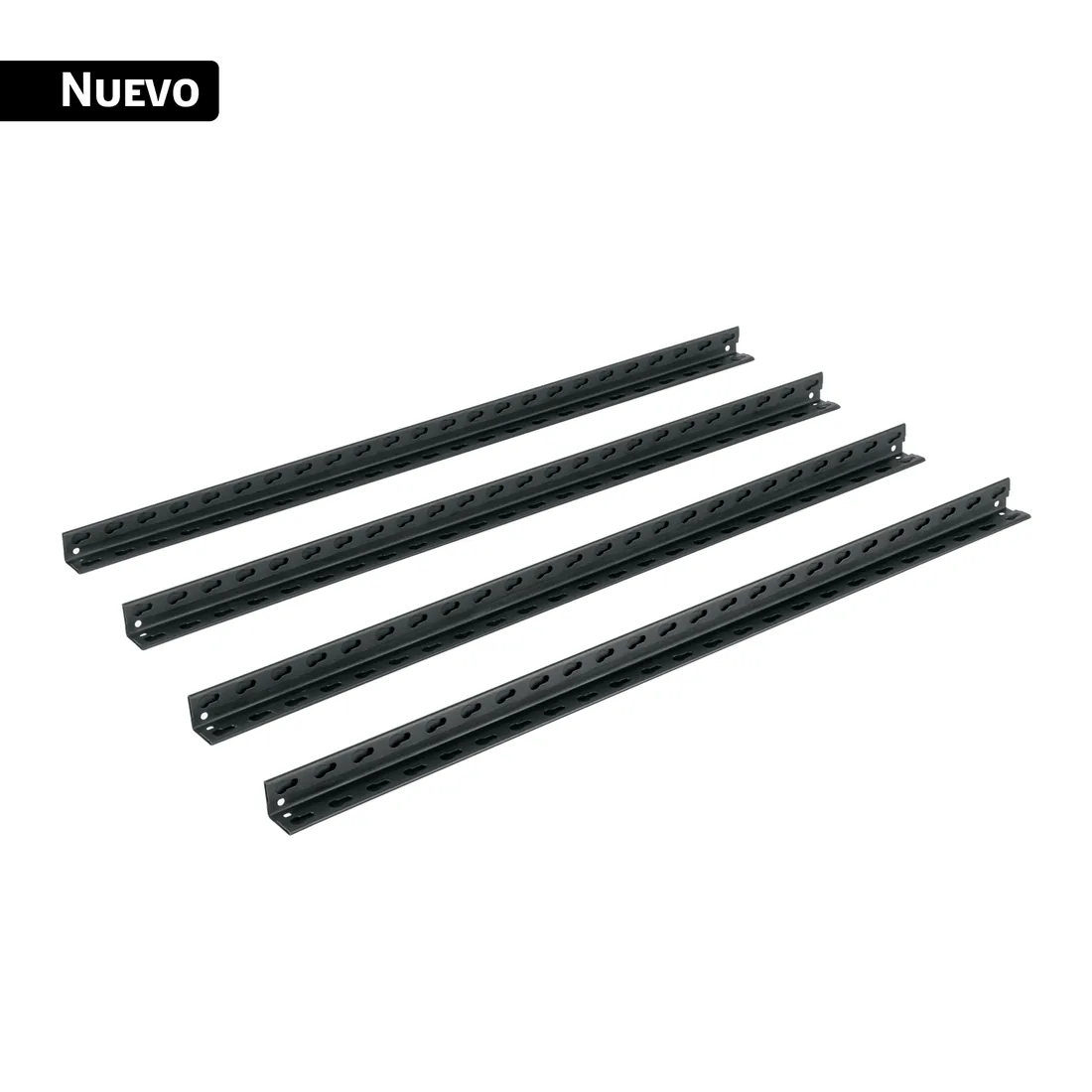 Juego de 8 postes de 90 cm para estante metálico