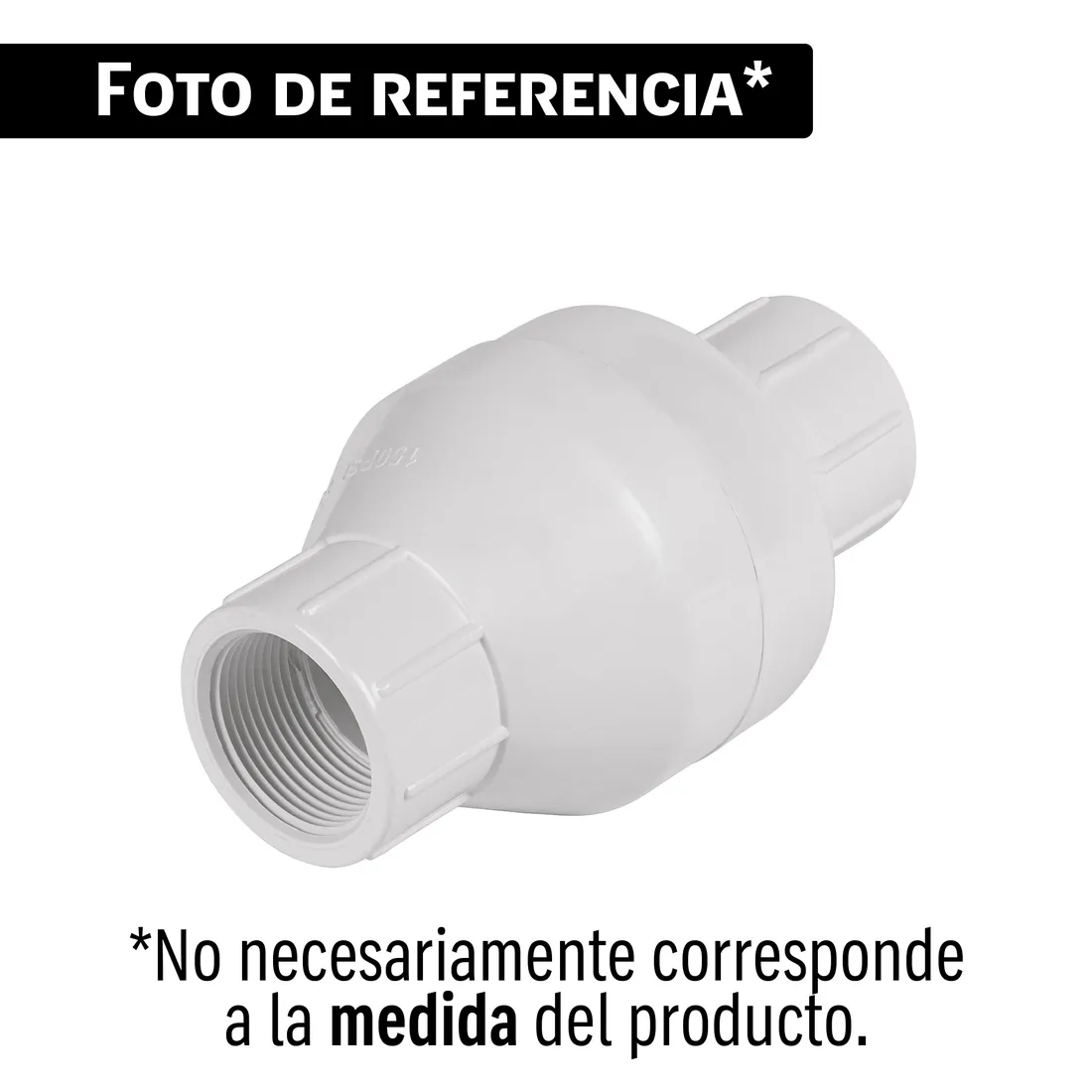 Válvula check de PVC 1-1/4' roscable, FOSET