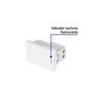 Interruptor de 3 vías blanco de 1.5 módulos, línea Lisboa 2