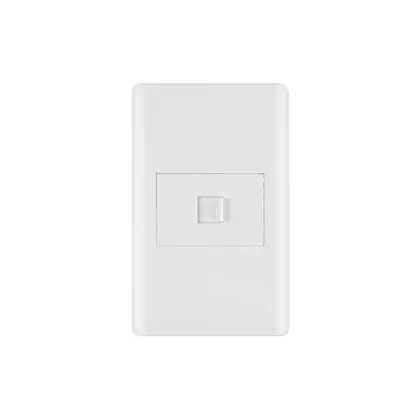 Placa armada blanca 1 toma para teléfono 1.5 mód, Lisboa