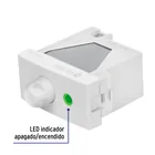 Dimmer giratorio, línea Oslo, color blanco, VOLTECK 2