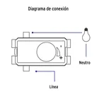 Dimmer giratorio, línea Oslo, color blanco, VOLTECK 5