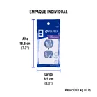 Placa de ABS dúplex, Standard, blanco VOLTECK 4