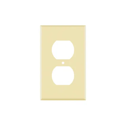 Placa de ABS dúplex, Standard, marfil, VOLTECK